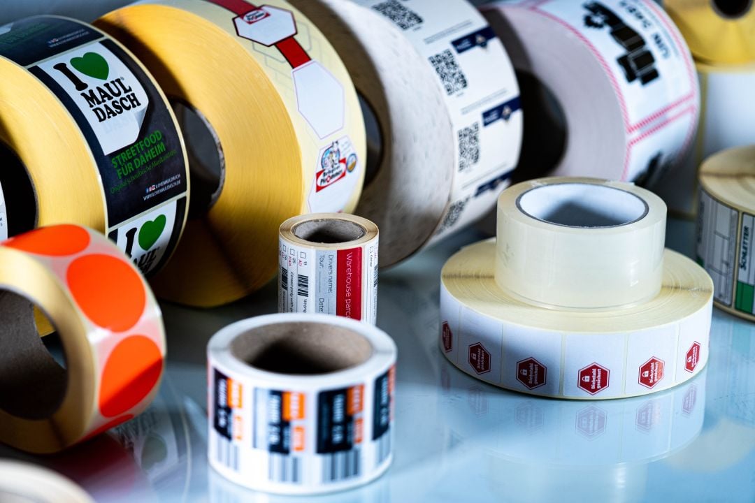Bedruckte Etiketten